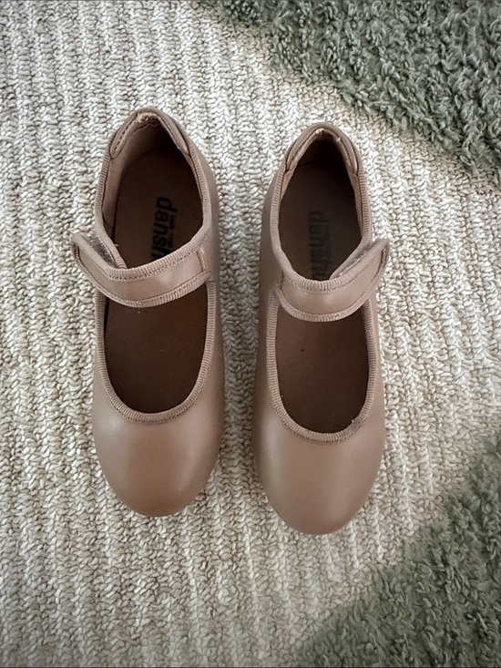 Dansko Other - Danshuz Kids Taupe Mary Jane Hook-and-Loop Tap Shoes